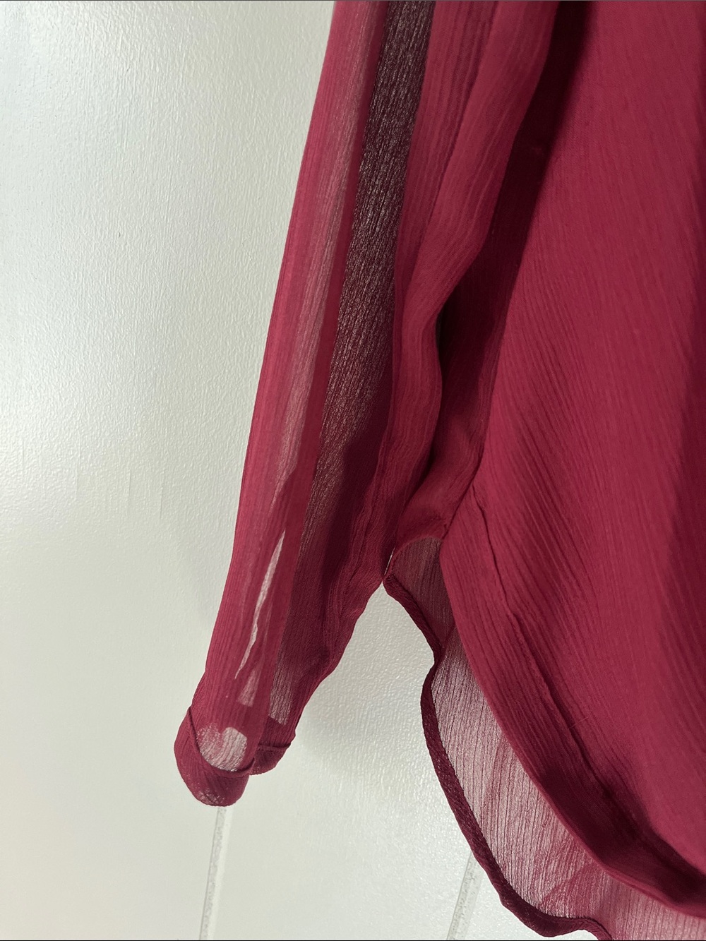 Banana Republic Raspberry Wrap-Front Blouse - Picture 5 of 11